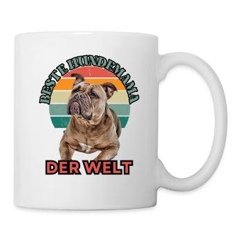 BEST DOG MOM Bulldog Dog Dogs Vieux Anglais - Mug blanc - blanc - Droite
