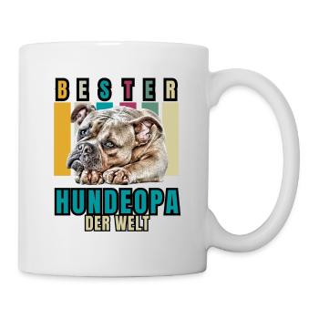 MEILLEUR CHIEN GRAND-PÈRE Bouledogue Chien Chiens Vieil Anglais - Mug blanc - blanc - Droite