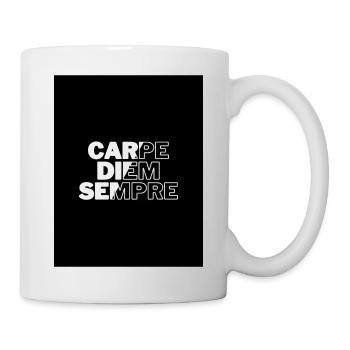 Carpe diem - Tasse - Weiß - Rechts