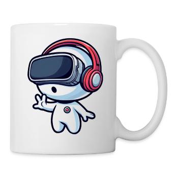Alien Alien VR Joueur de réalité virtuelle - Mug blanc - blanc - Droite