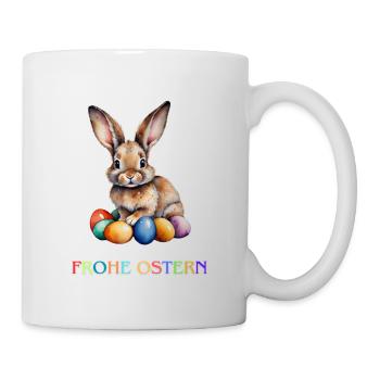 Frohe Ostern - Tasse - Weiß - Rechts