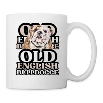 OLD ENGLISH BULLDOG Chien Chiens Bouledogue - Mug blanc - blanc - Droite