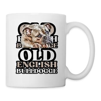 OLD ENGLISH BULLDOG Dog Dogs Bulldog - Mug - white - Right