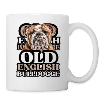 OLD ENGLISH BULLDOG Chien Chiens Bouledogue - Mug blanc - blanc - Droite