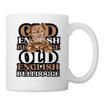 OLD ENGLISH BULLDOG Dog Dogs Bulldog - Mug - white - Right