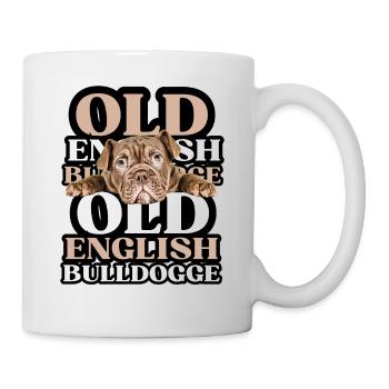 OLD ENGLISH BULLDOG Chien Chiens Bouledogue - Mug blanc - blanc - Droite