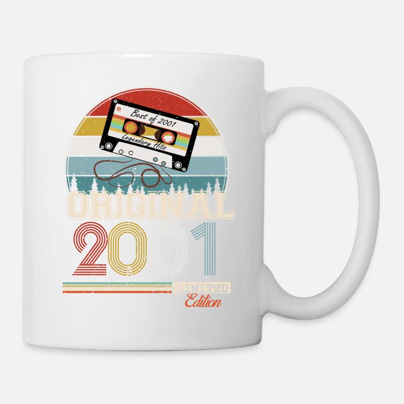 Cadeau rétro élégant : 2001 Vintage - Mug blanc - blanc
