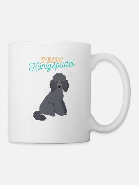 Caniche du roi de l’équipe - Mug blanc - blanc