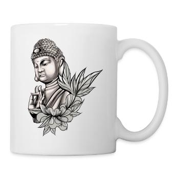 Buddha Monk Namaste Buddhism I Gift - Mug - white - Right