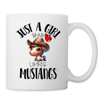 "Wild West Girl T-Shirt - Love of Horses" - Mug - white - Right