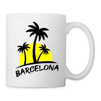 Barcelone - Mug blanc - blanc - Droite