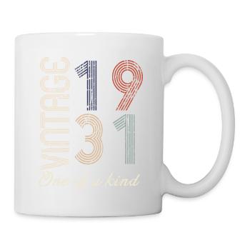 93rd Birthday 1931 - Vintage Retro Gift Idea - Mug - white - Right