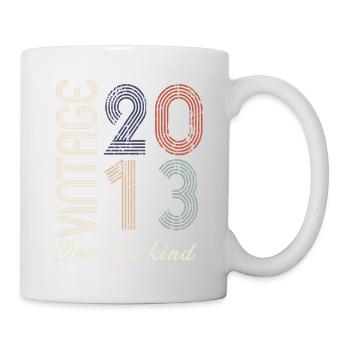 11th Anniversary 2013 - Vintage Retro Gift Idea - Mug - white - Right