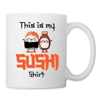 Chemise à sushi - Mug blanc - blanc - Droite