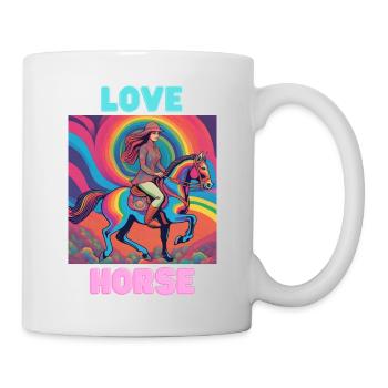 Horse Love - Tasse - Weiß - Rechts