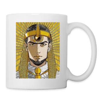 Ägyptischer Pharao - Tasse - Weiß - Rechts