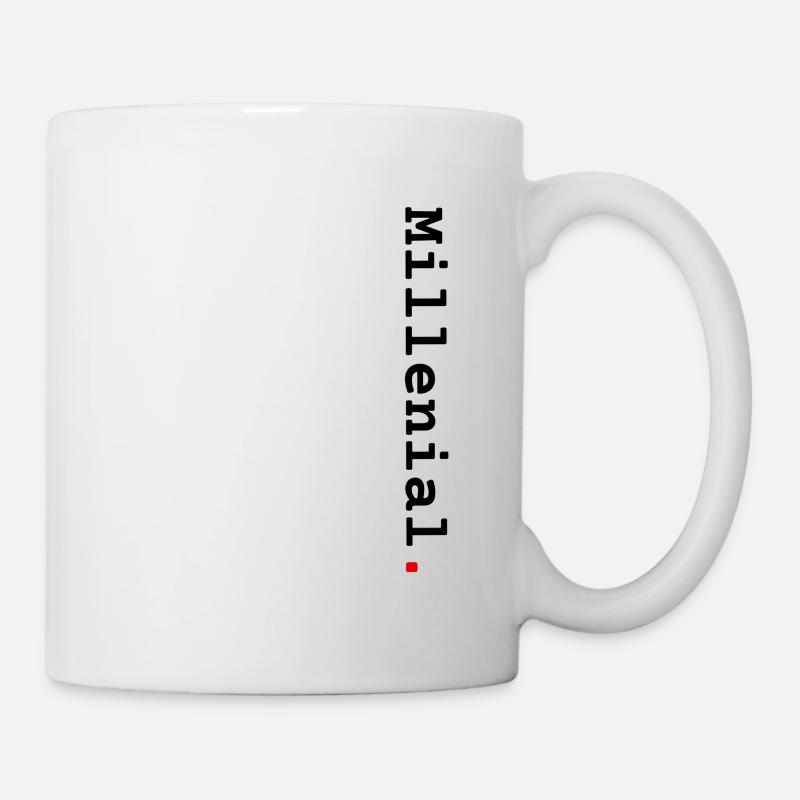 Millenial vertical - Mug blanc - blanc