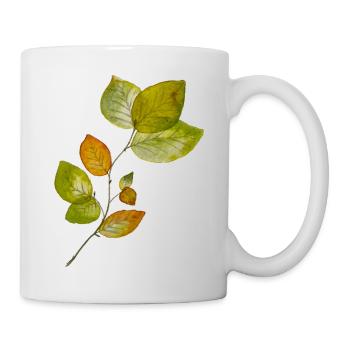Beech leaves - Mug - white - Right