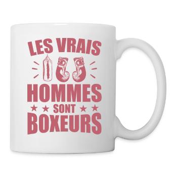 Real Men Are Boxers Humor Boxing - Mug - white - Right