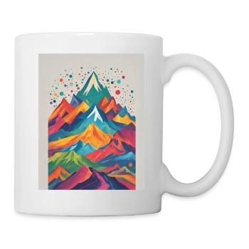 Mountains colorful - Mug - white - Right