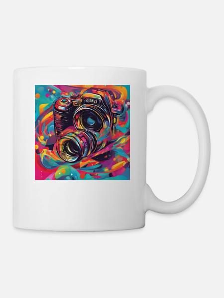 Camera Colorful - Mug - white