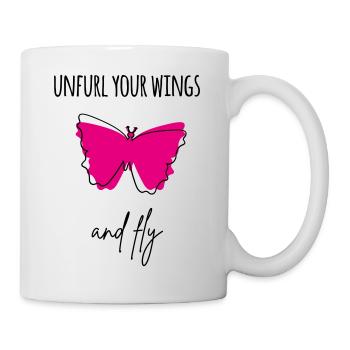 Schmetterling - Tasse - Weiß - Rechts