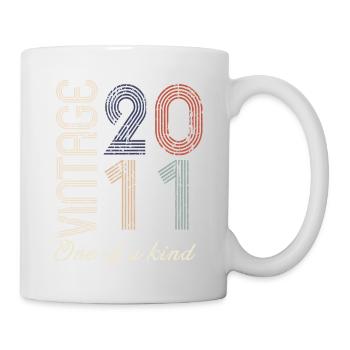 13e anniversaire 2011 - idée cadeau rétro Vintage - Mug blanc - blanc - Droite