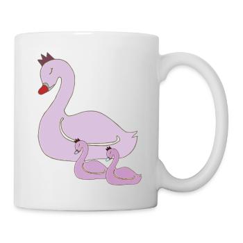 Swan Mother And Children - Mug - white - Right