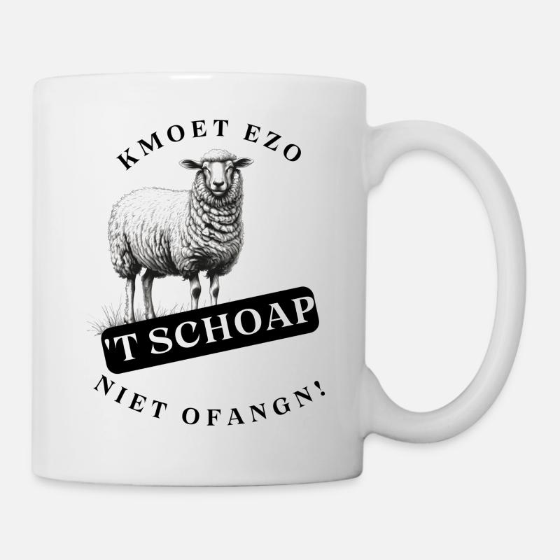 Vous n’êtes pas obligé de laisser la pelle comme ça. Chemises dialectales - Mug blanc - blanc