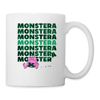 Monstre Monstera - Mug blanc - blanc - Droite