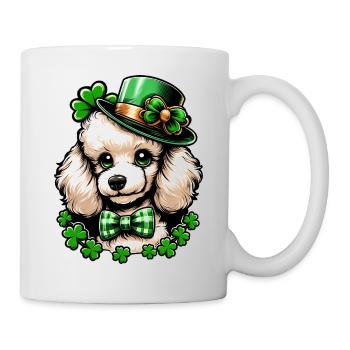 Süßer St. Patricks Day Süßer Comic Pudel - Tasse - Weiß - Rechts