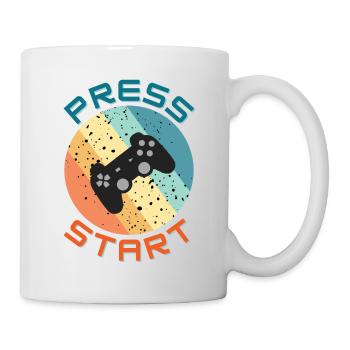 Play a Game and press start - Tasse - Weiß - Rechts