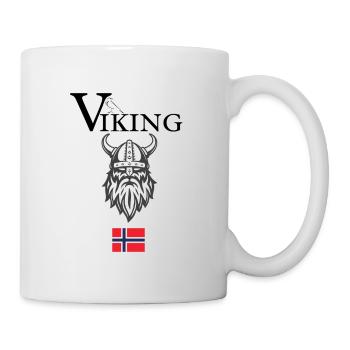 Viking Wikinger T-Shirt Norwegen - Tasse - Weiß - Rechts
