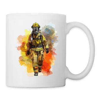 Feuerwehr Firefighter 112 - Tasse - Weiß - Rechts