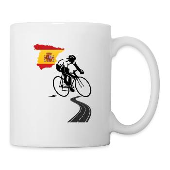 Fahrrad Spanien Rennrad T-Shirt - Tasse - Weiß - Rechts
