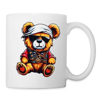 Teddybär / Kuscheltier / Stofftier / Geschenkidee - Tasse - Weiß - Rechts