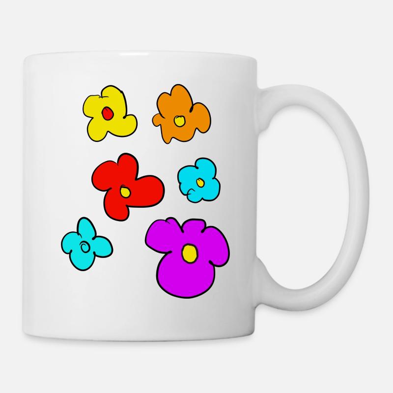 blumen - Tasse - Weiß