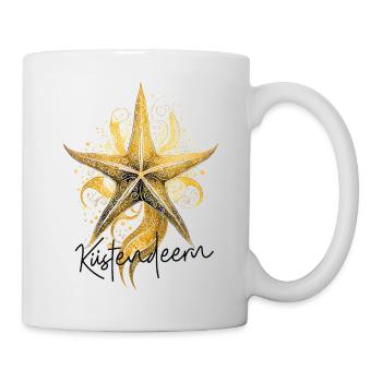 Küstendeern goldener Seestern - Tasse - Weiß - Rechts