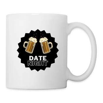 Beer glasses toast party - Mug - white - Right