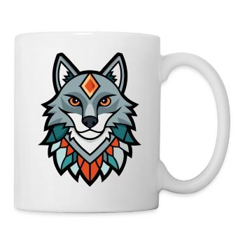 Culte du Loup Mystique Mahakali - Mug blanc - blanc - Droite