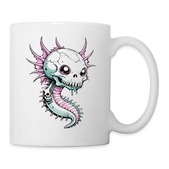 Axolotl Skull // Skull Amphibian FS0026 - Mug - white - Right