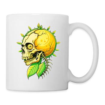 Lemon Skull // Totenkopf Zitrone // Limone FS0060 - Tasse - Weiß - Rechts