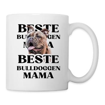 MEILLEURS BOULEDOGUES MAMAN CHIEN CHIENS BOULEDOGUE - Mug blanc - blanc - Droite