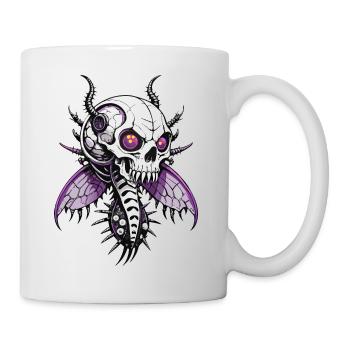 Butterfly Skull // Totenkopf Schmetterling FS0073 - Tasse - Weiß - Rechts