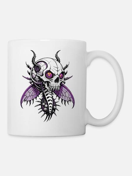 Butterfly Skull // Totenkopf Schmetterling FS0073 - Tasse - Weiß