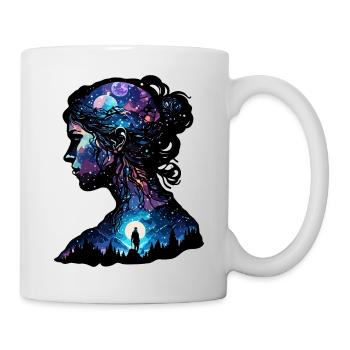 Silhouette / Forest / Portrait / Trees / Person - Mug - white - Right