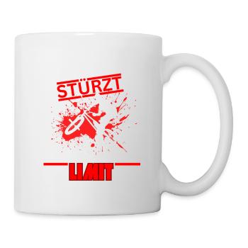 If you don't fall, you don't ride your BMX bike at the limit - Mug - white - Right