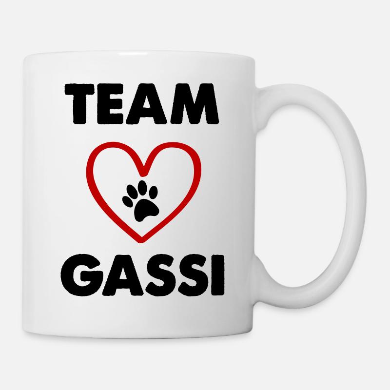 team gassi - Tasse - Weiß