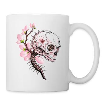 Sakura Skull // Skull Cherry Blossom FS0140 - Mug - white - Right