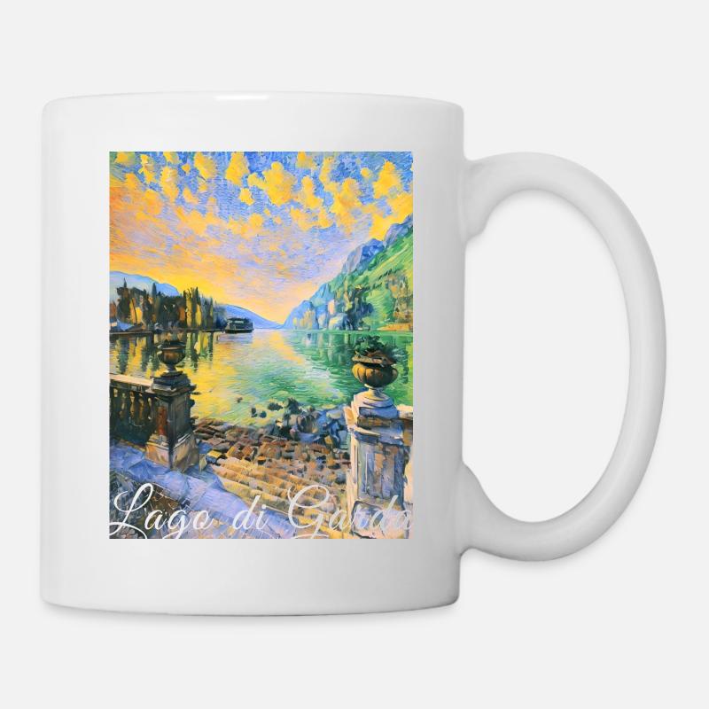 Lago di garda,Lake Garda,lake,landscape - Mug - white